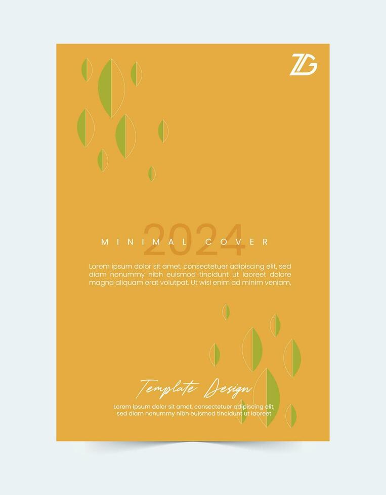 2024 minimal Cover Modern template set vector design