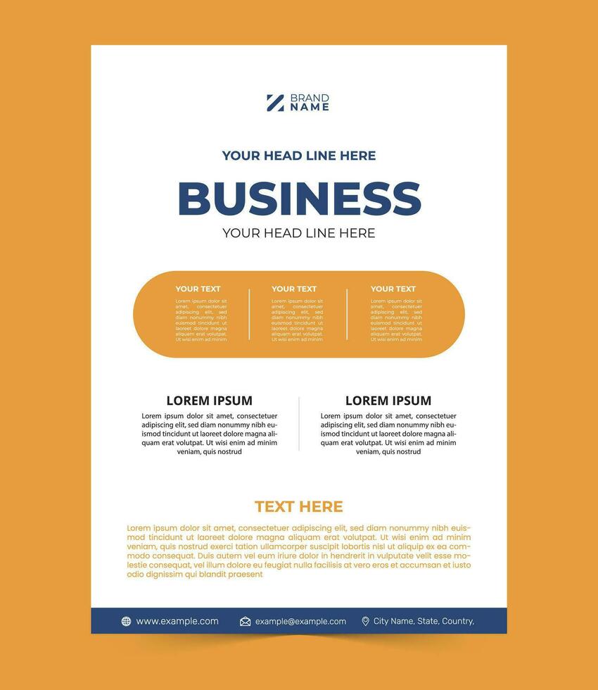 vector business flyer template 2024