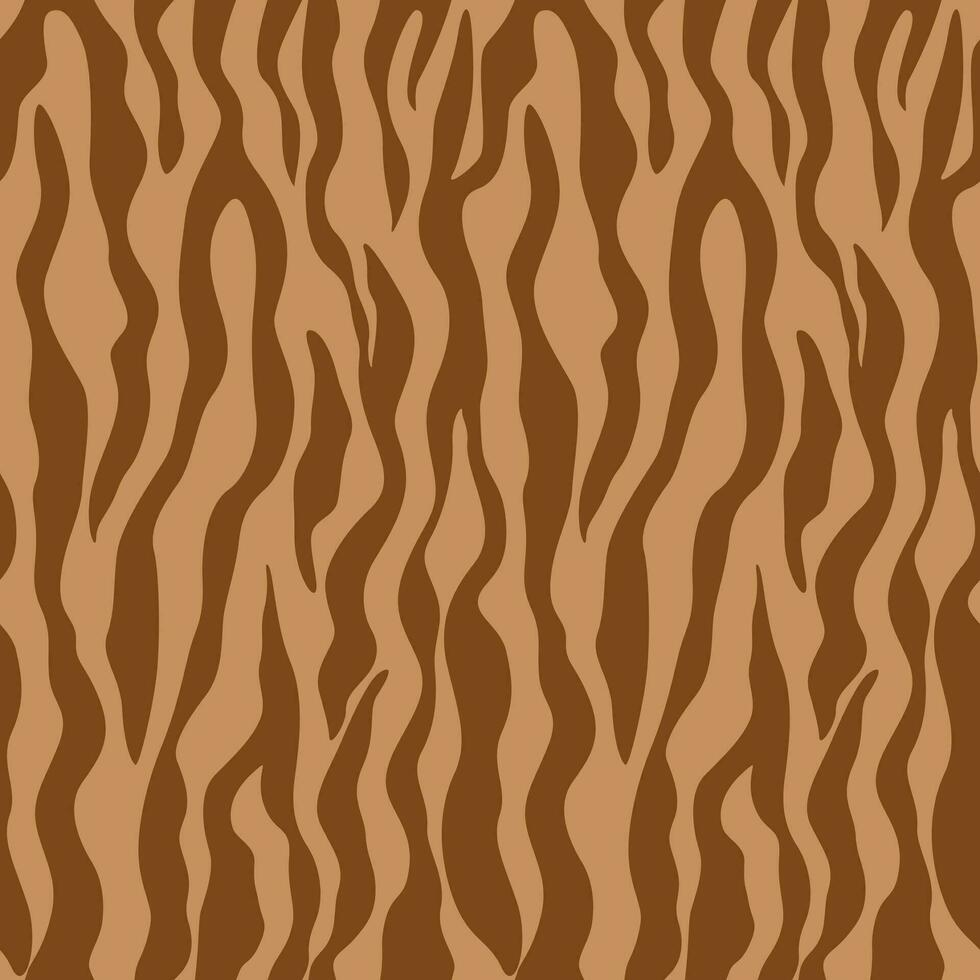 Abstract seamless pattern animal prints tiger flat style. stripes repeating background vector