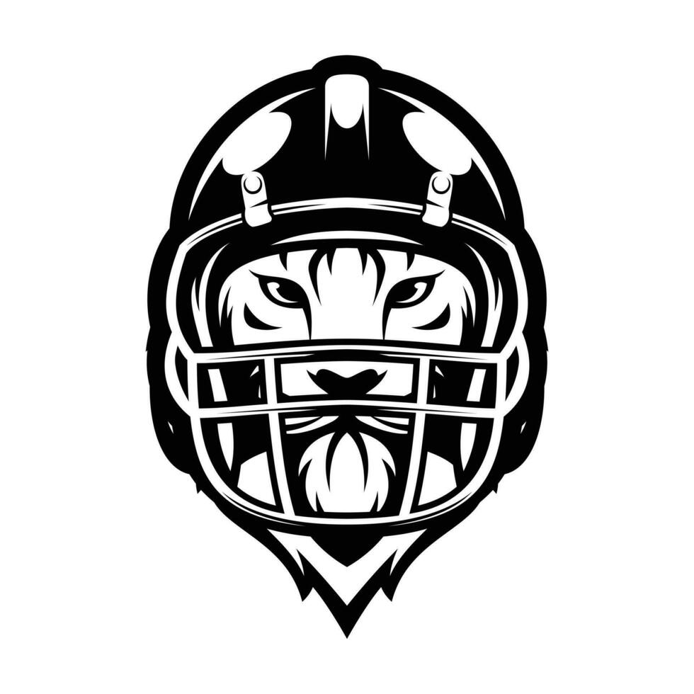 Tiger Rugby Outline vector