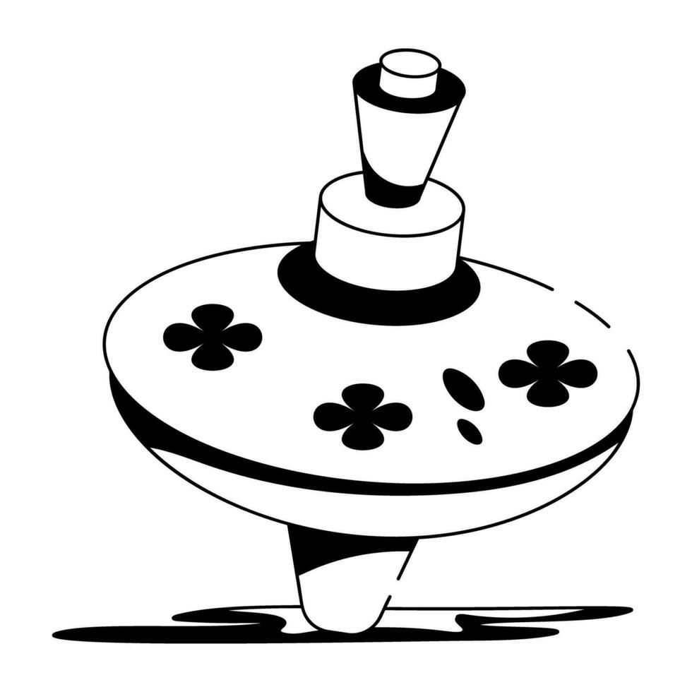 Trendy Spinning Top vector