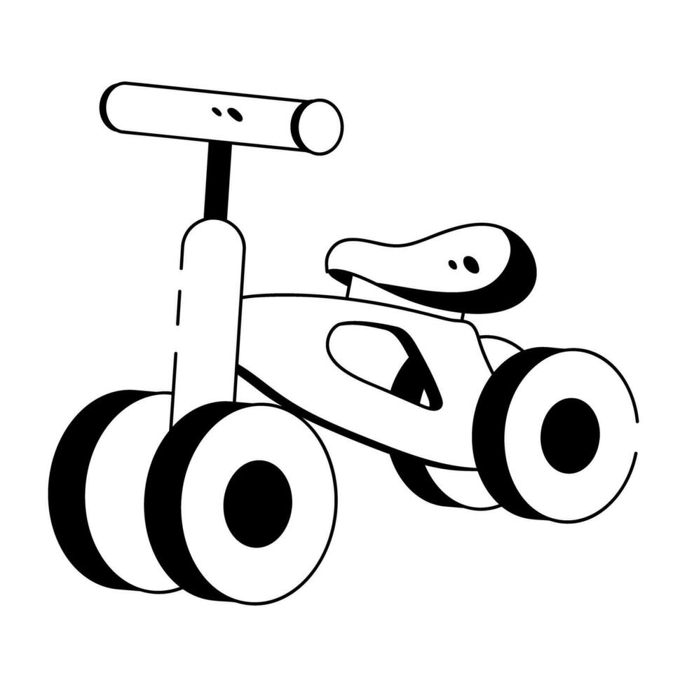 Trendy Baby Cycle vector
