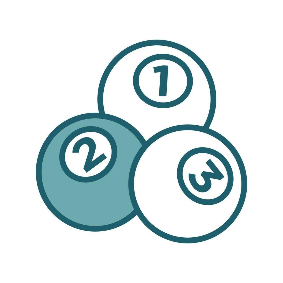 billiard ball icon vector design template simple and clean
