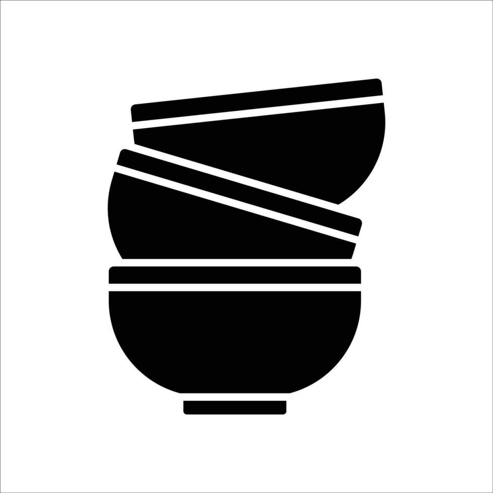 bowl icon vector design template simple and clean