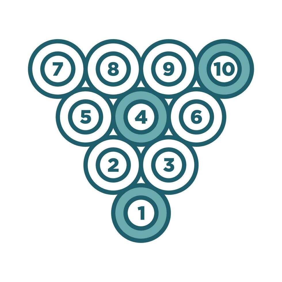 billiard ball icon vector design template simple and clean