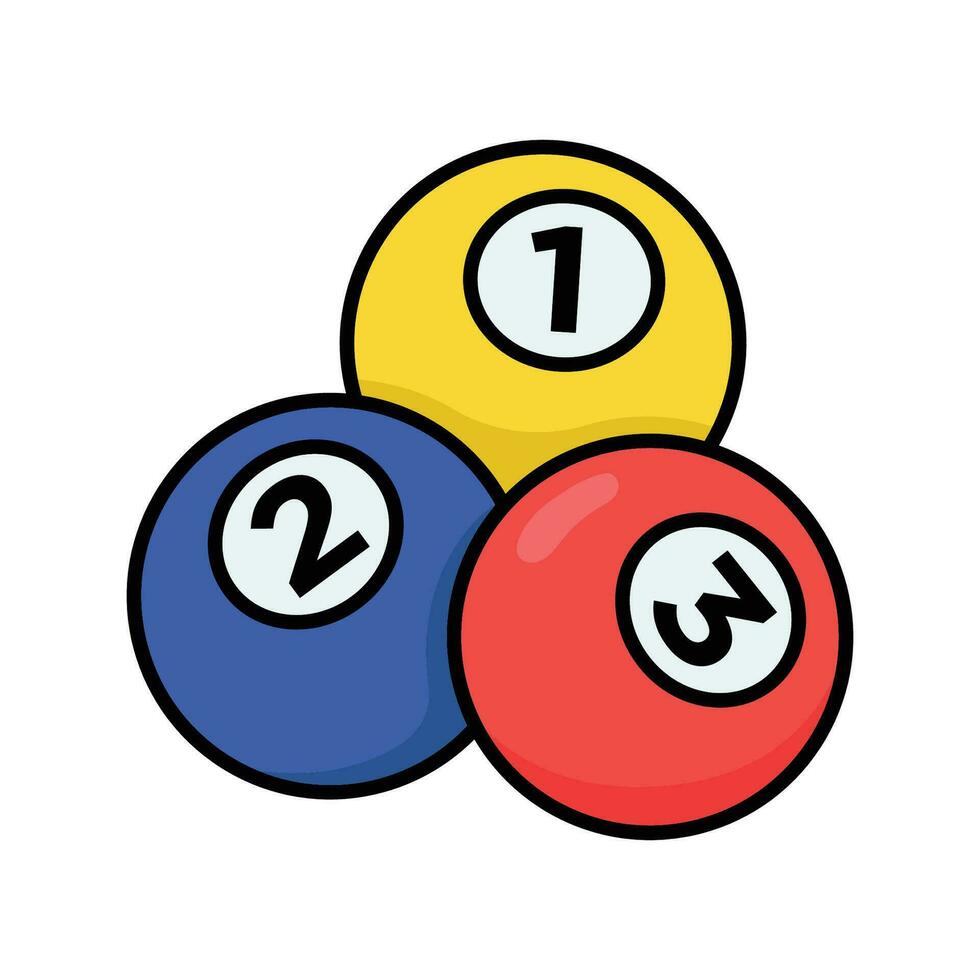 billiard ball icon vector design template simple and clean