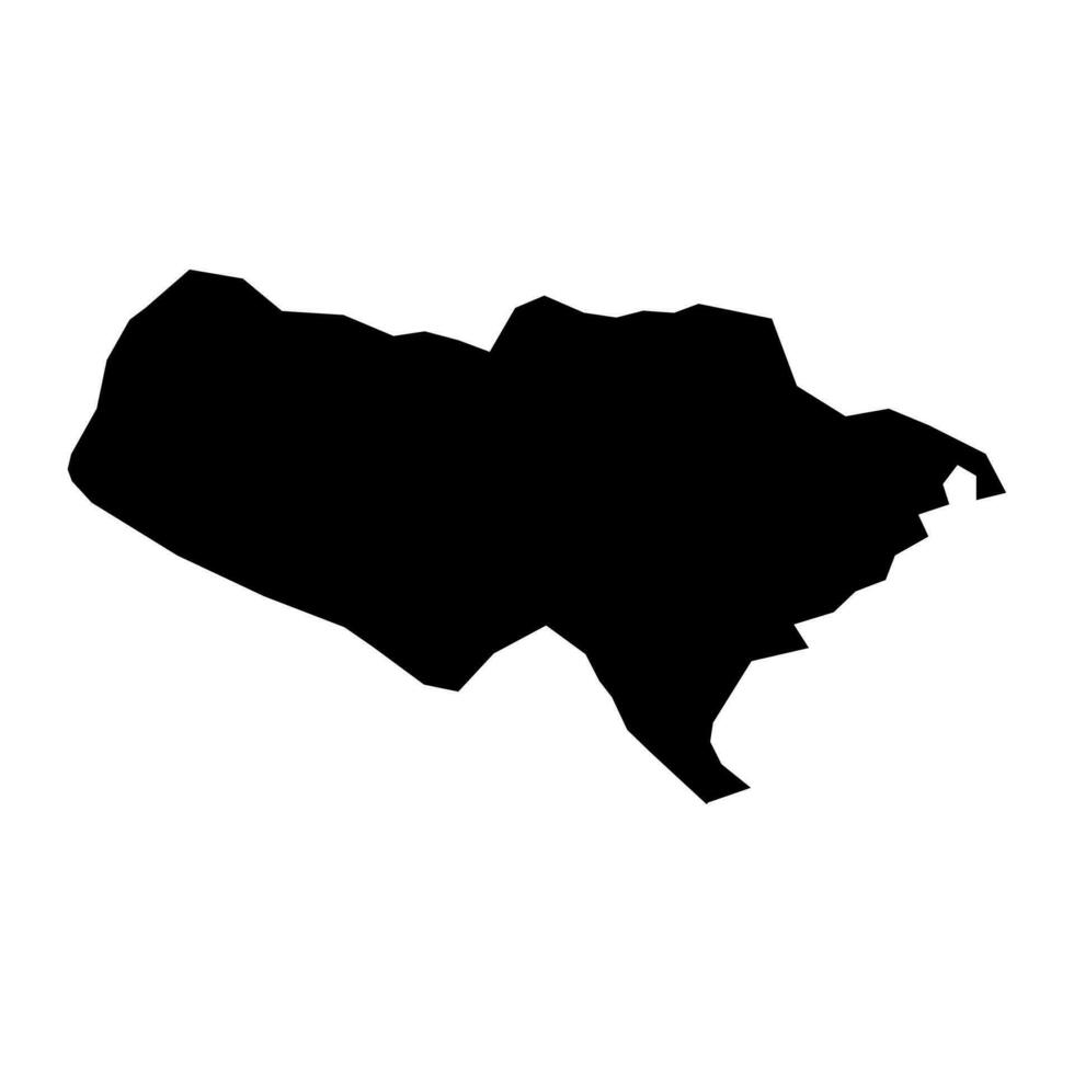 Baoruco province map, administrative division of Dominican Republic. Vector illustration.