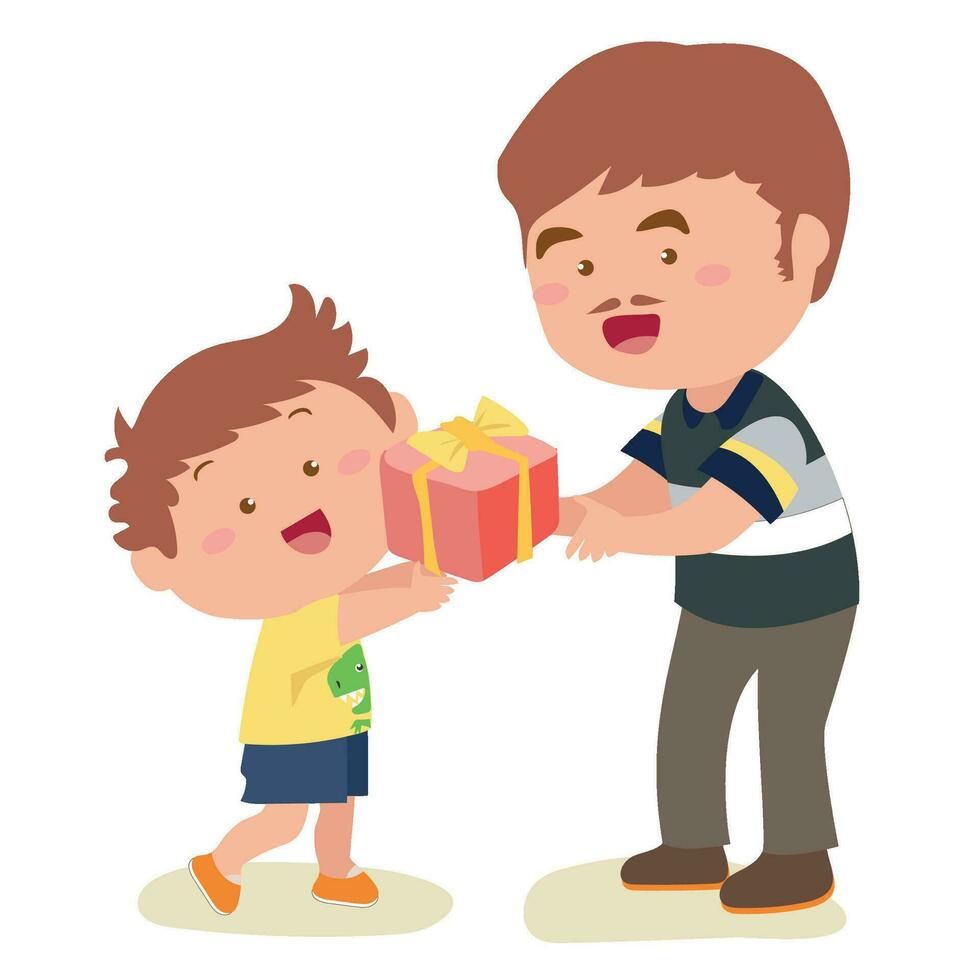 Happy Fathers Day Clipart. Vector file