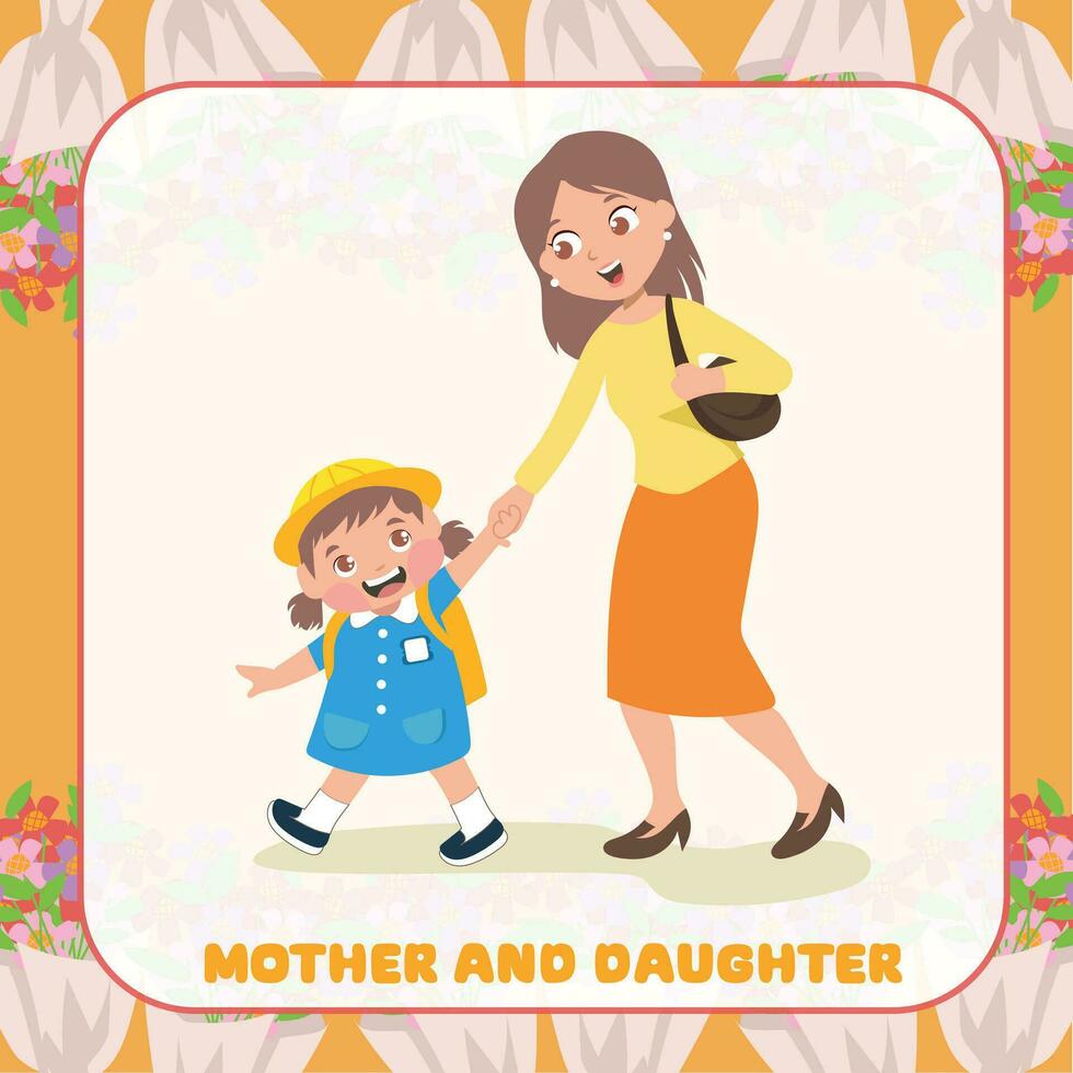 Happy Mothers Day Clipart. Vector file