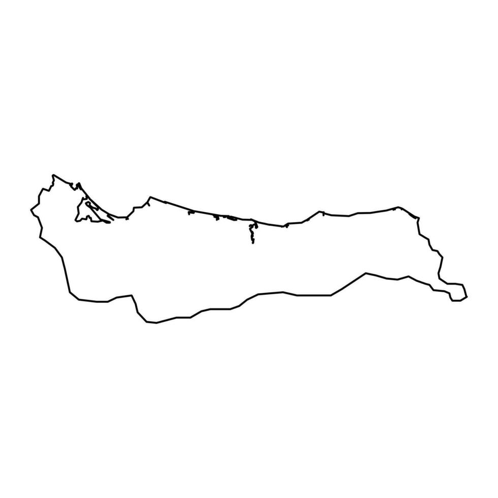 Atlantida department map, administrative division of Honduras. Vector illustration.