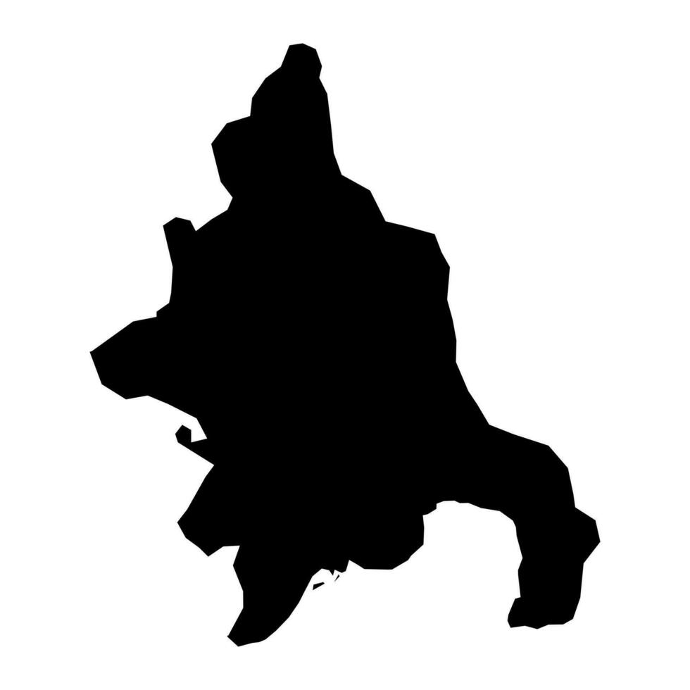 Azua province map, administrative division of Dominican Republic. Vector illustration.