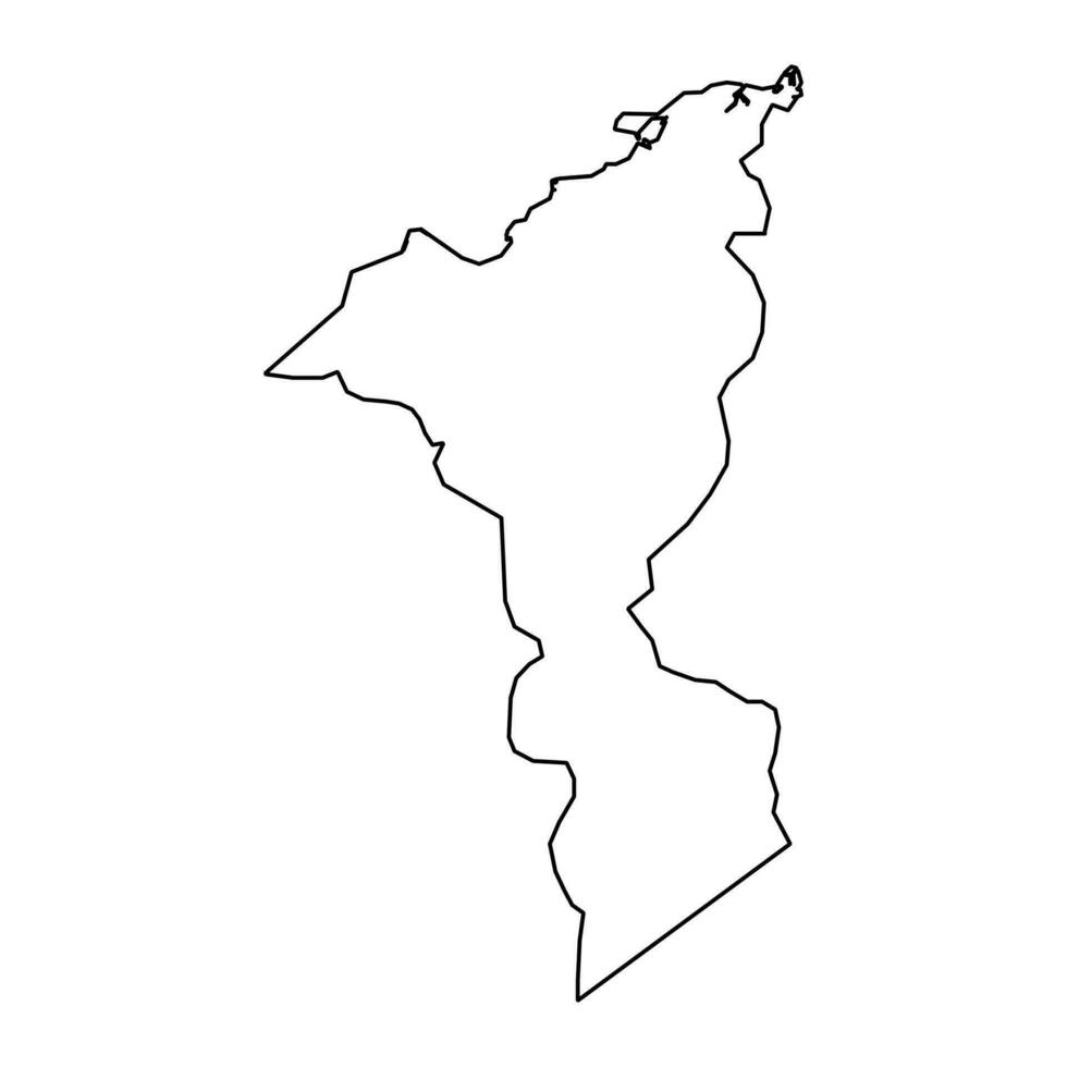 cortes Departamento mapa, administrativo división de Honduras. vector ilustración.