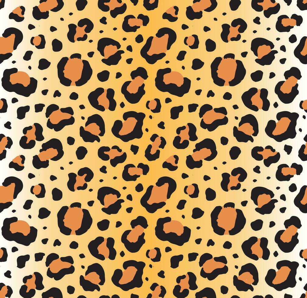 Vector seamless pattern of leopard fur print