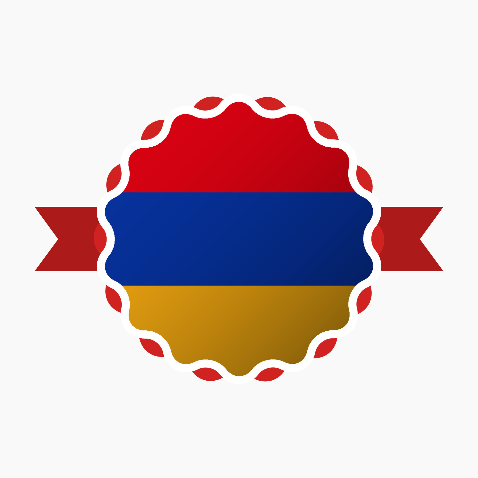 Creative Armenia Flag Emblem Badge 35044691 Vector Art at Vecteezy