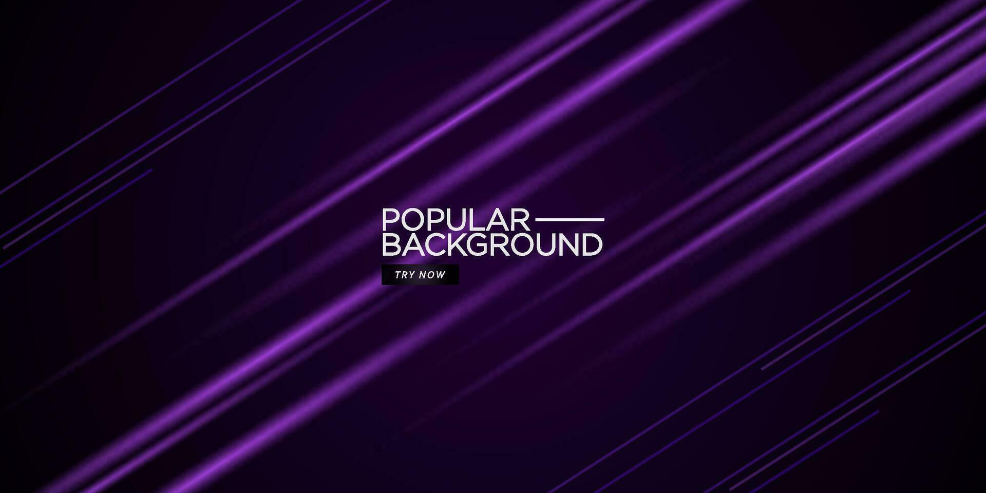 Modern geometric shape with dark purple background. Dynamic speed light shapes elements. Cool design. Eps10 vector illustration.