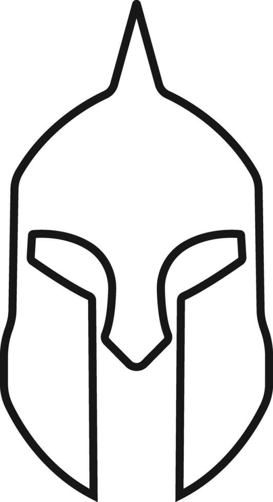 espartano casco icono en línea estilo. aislado en transparente antecedentes. utilizar para la seguridad griego gladiador diseño elementos emblemas crear para logo, etiqueta, firmar, símbolo. vector para aplicaciones y sitio web