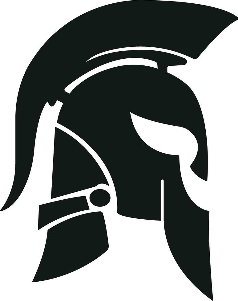 spartan helmet icon in flat style. isolated on transparent background. use for safety Greek gladiator design elements emblems create for logo, label, sign, symbol. Vector for apps and website