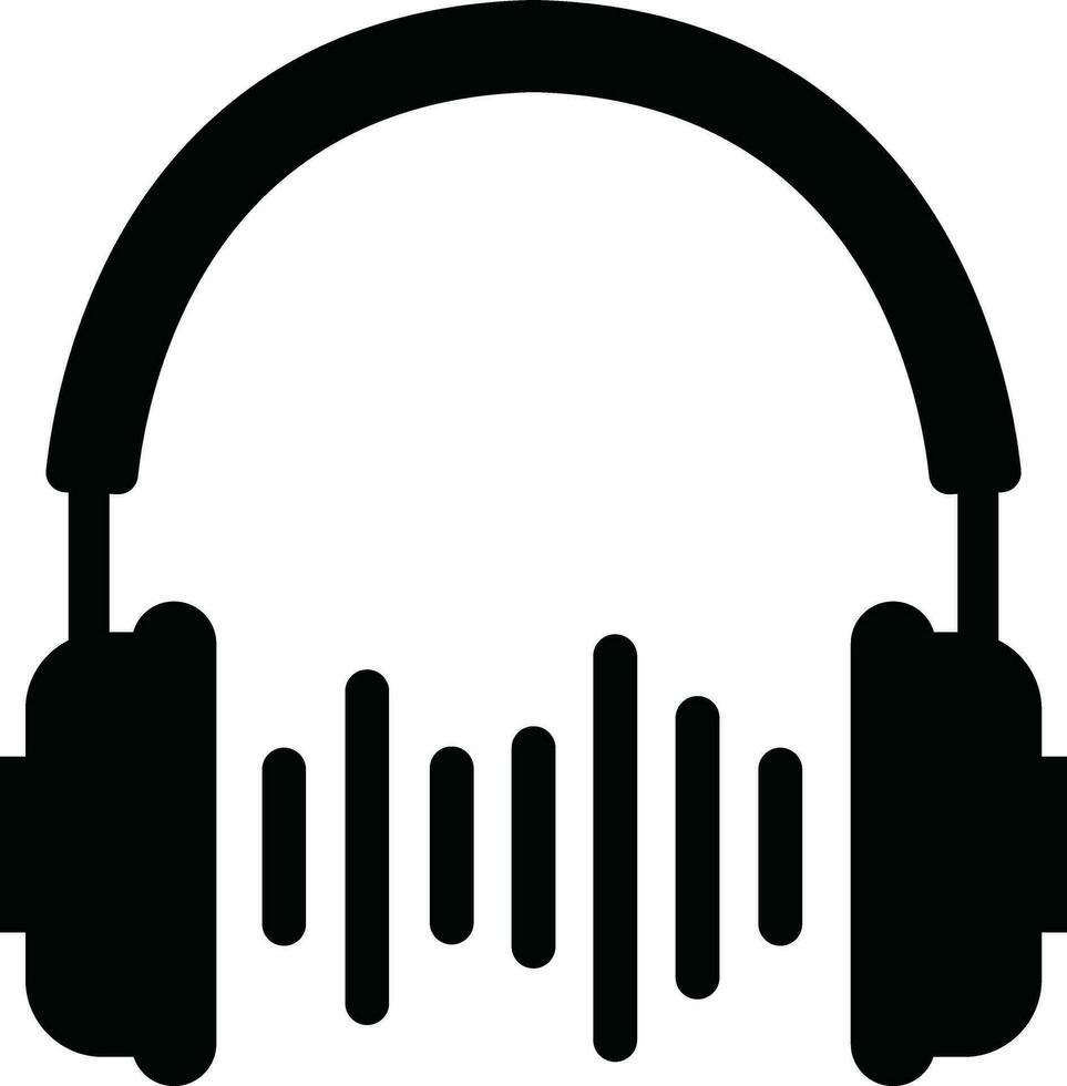 Headphone headset icon in flat style. isolated on transparent background. Audio gadget business concept. Customer service or customer support headset or earphone vector for apps and websites
