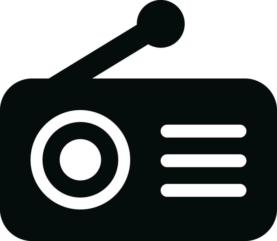 FM radio icon in flat style. isolated on transparent background. use for Musical waves key signs. design element logo template technology symbol vector for apps and website