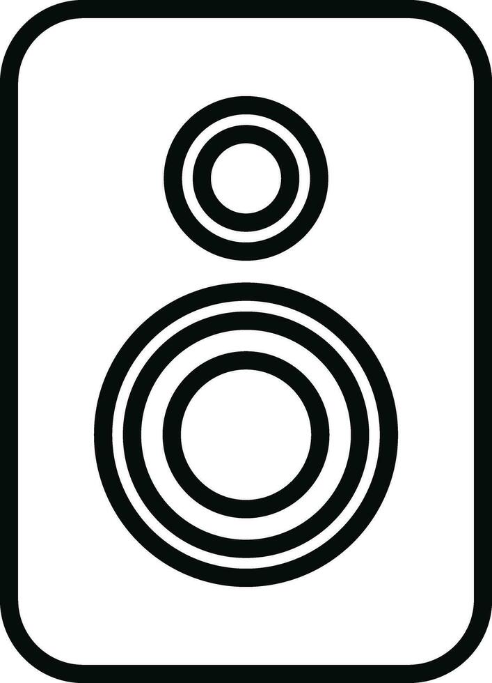 speaker icon in line style. isolated on transparent background. use for Musical waves key signs. design element logo template technology symbol vector for apps and website