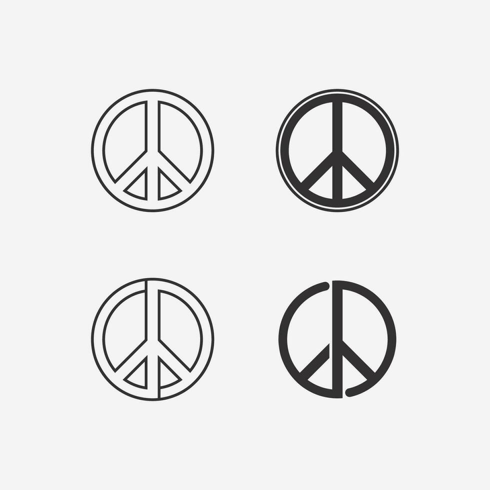 peace logo and design vector illustration concept design