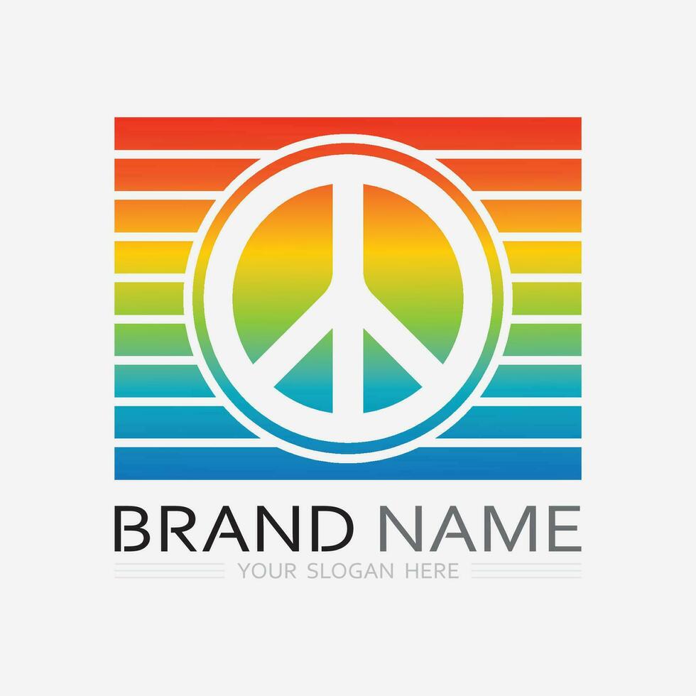 peace logo and design vector illustration concept design 35044843 ...