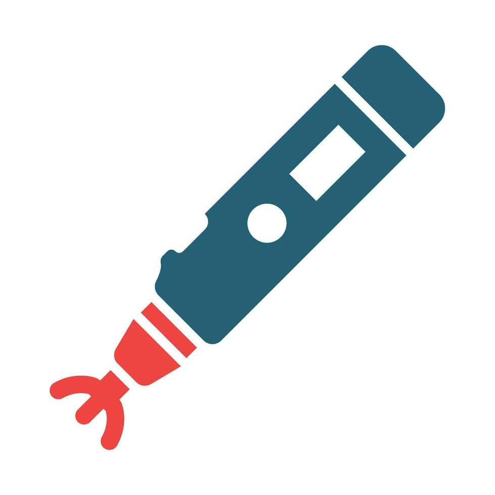 Tonometer Glyph Two Color Icon Design vector