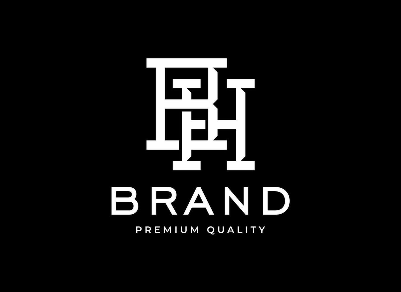 Initial Letter BH Logo Design for your brand identity vector