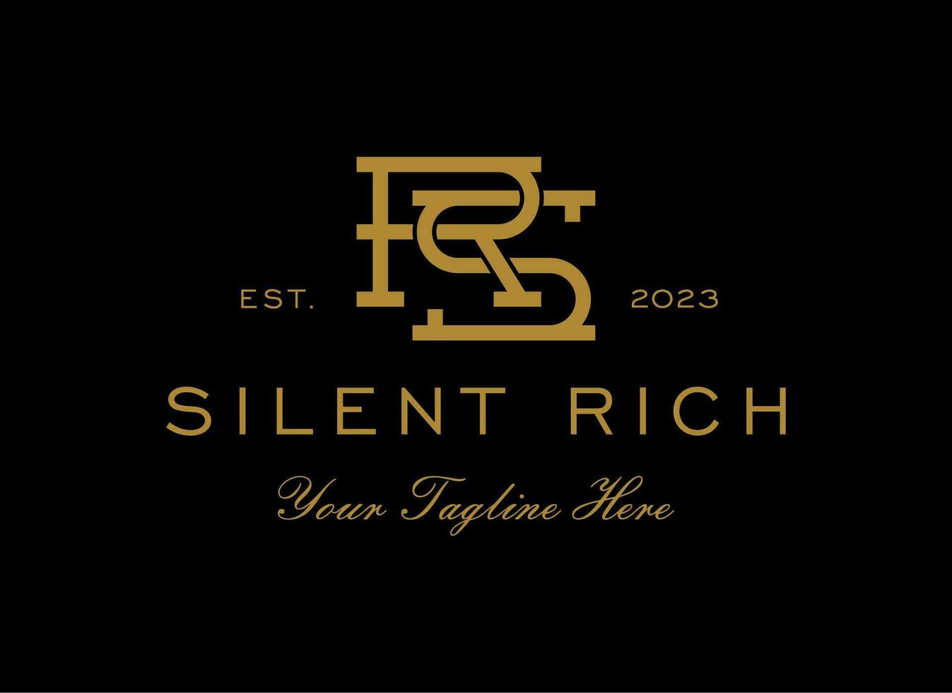 Letter RS Logo Design vector