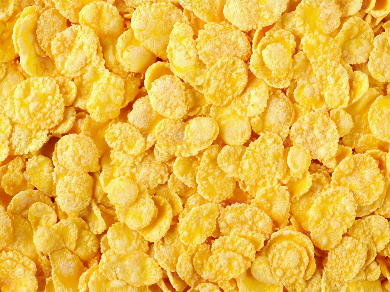 corn flakes in the form of a close up photo