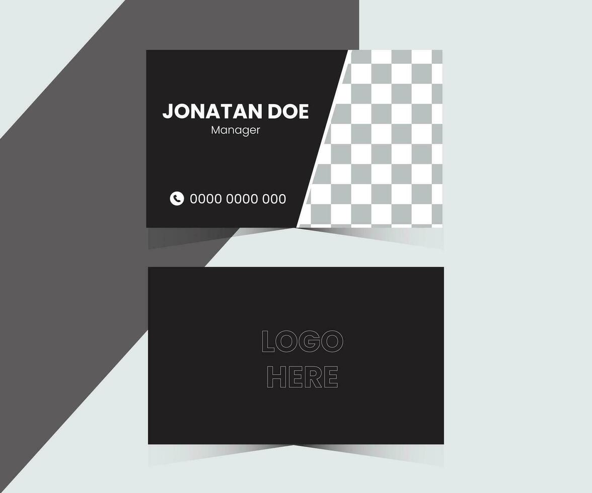 Free Vector Modern And Minimal Business Card Template.