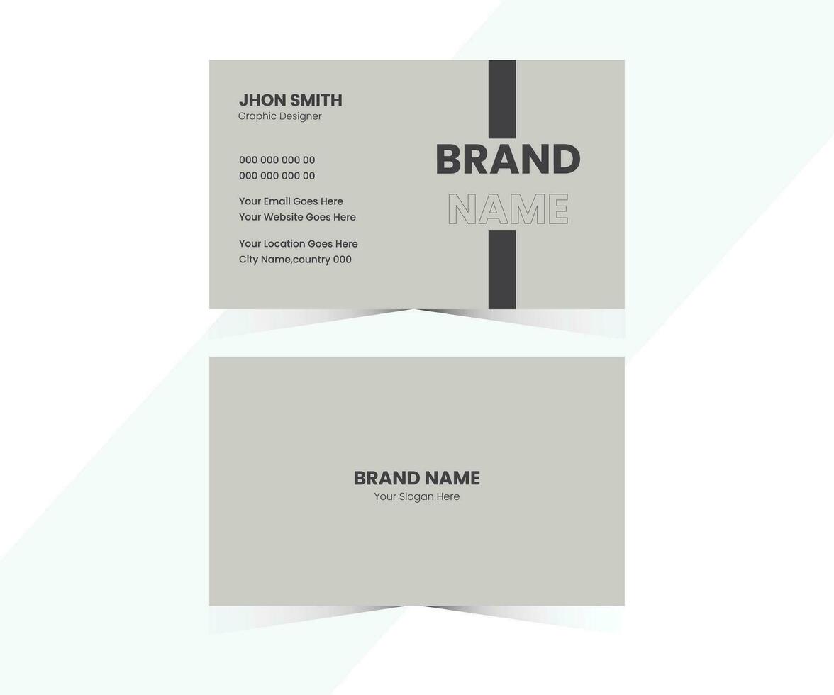 Free Vector Modern And Minimal Business Card Template.