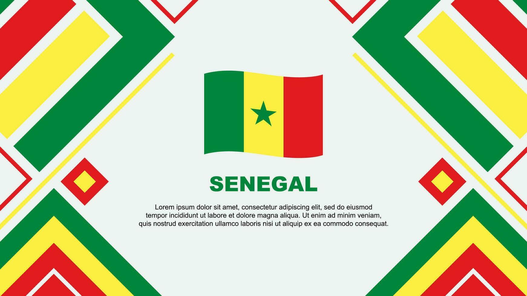 Senegal bandera resumen antecedentes diseño modelo. Senegal independencia día bandera fondo de pantalla vector ilustración. Senegal bandera