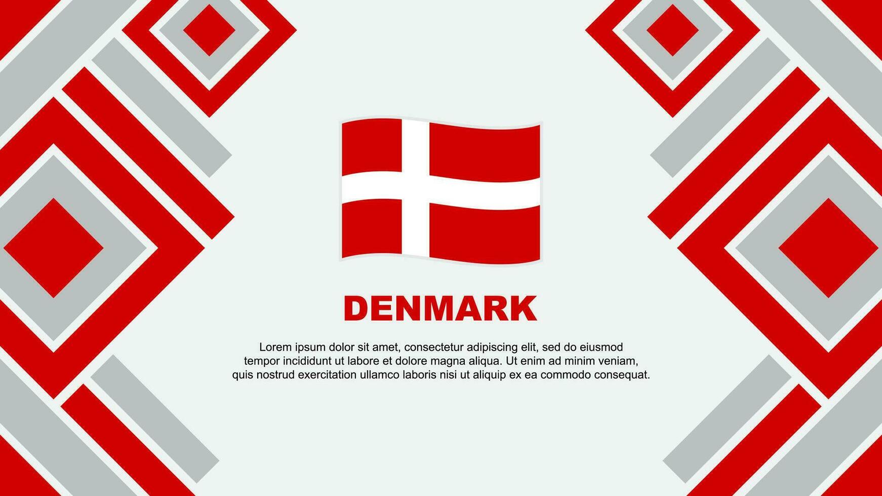 Denmark Flag Abstract Background Design Template. Denmark Independence Day Banner Wallpaper Vector Illustration. Denmark