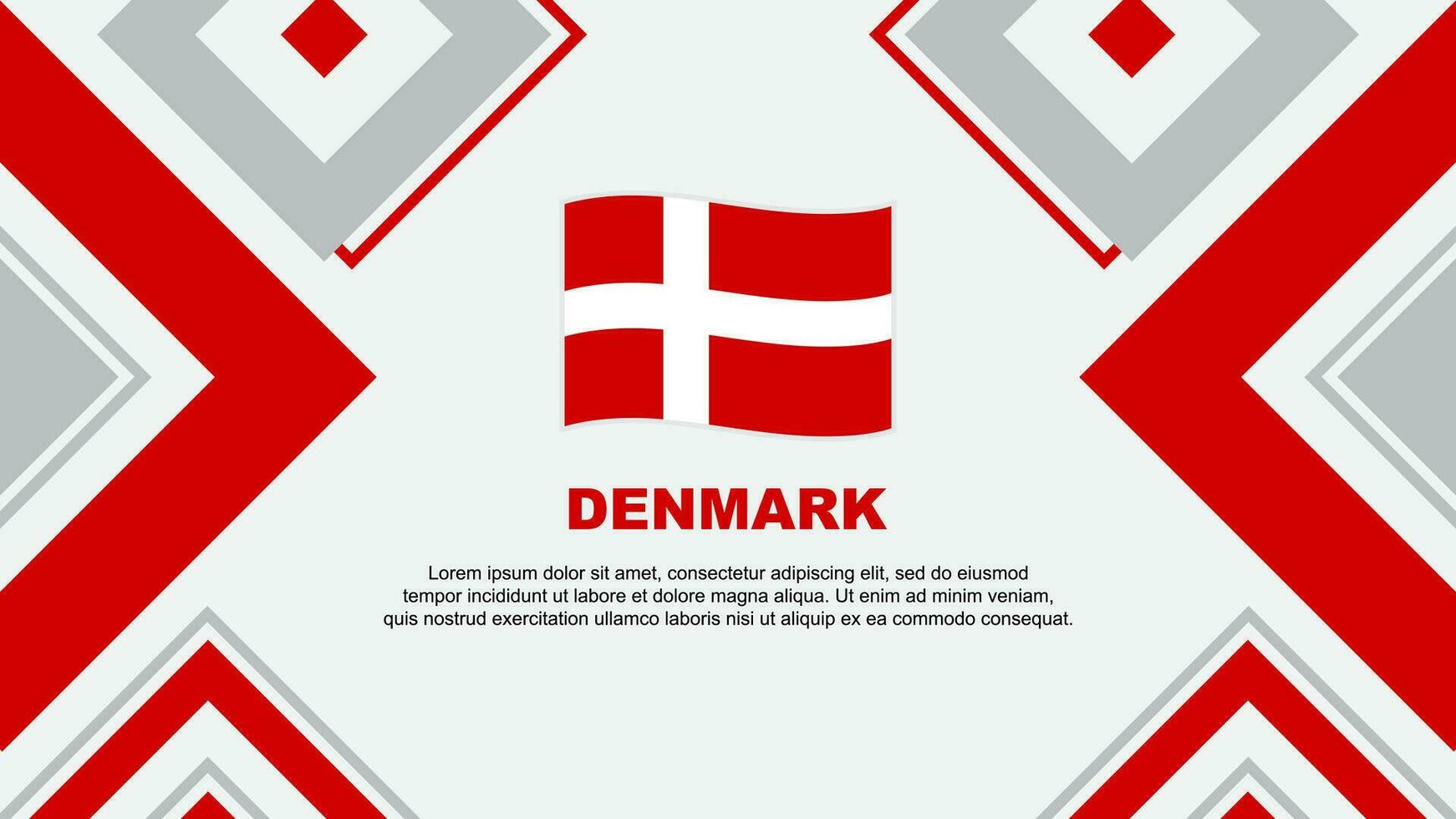 Denmark Flag Abstract Background Design Template. Denmark Independence Day Banner Wallpaper Vector Illustration. Denmark Independence Day
