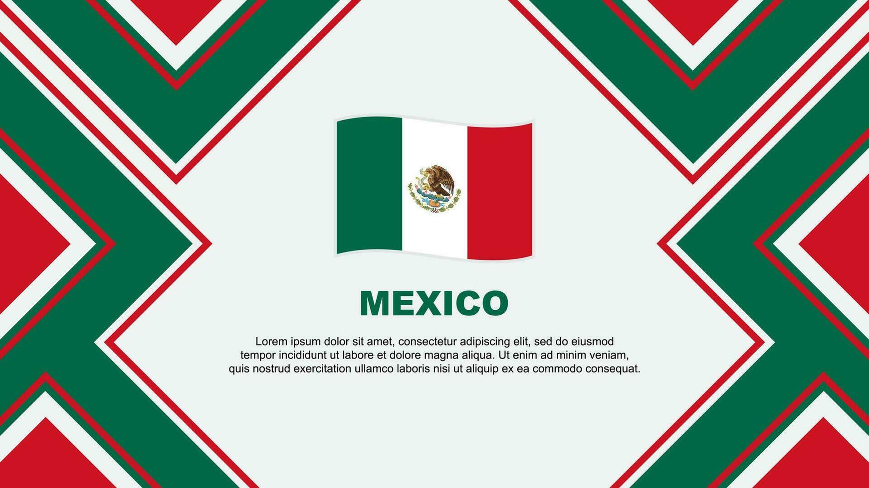 mexico bandera resumen antecedentes diseño modelo. mexico independencia día bandera fondo de pantalla vector ilustración. mexico vector