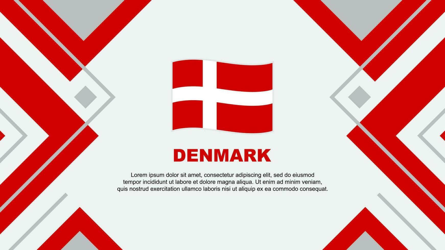 Denmark Flag Abstract Background Design Template. Denmark Independence Day Banner Wallpaper Vector Illustration. Denmark Illustration