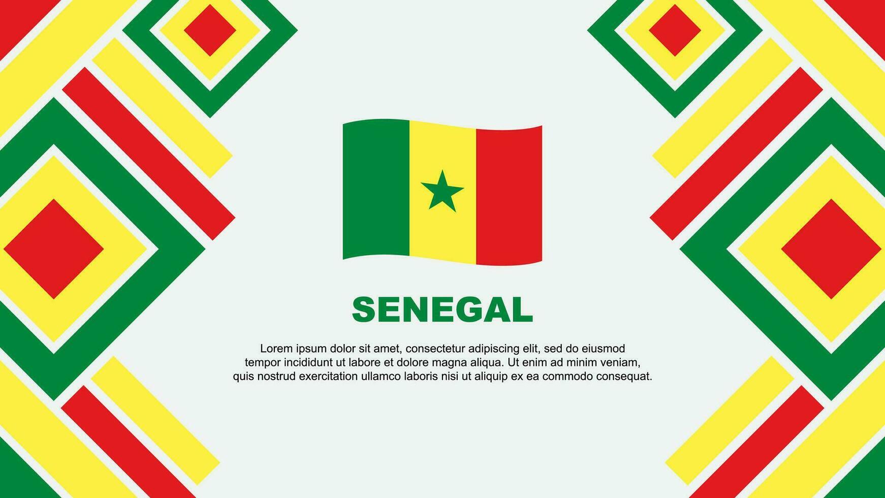 Senegal bandera resumen antecedentes diseño modelo. Senegal independencia día bandera fondo de pantalla vector ilustración. Senegal