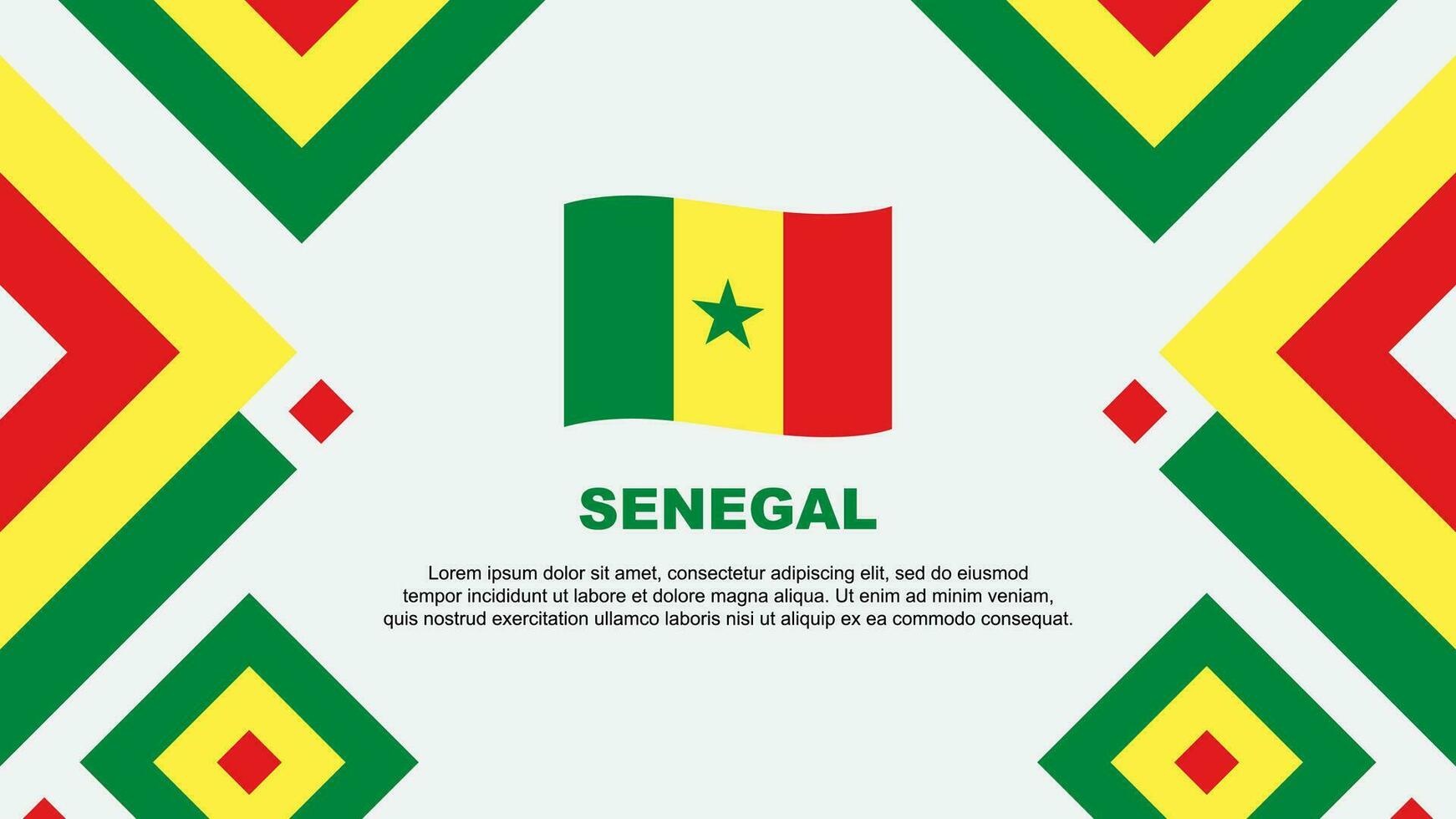 Senegal bandera resumen antecedentes diseño modelo. Senegal independencia día bandera fondo de pantalla vector ilustración. Senegal modelo