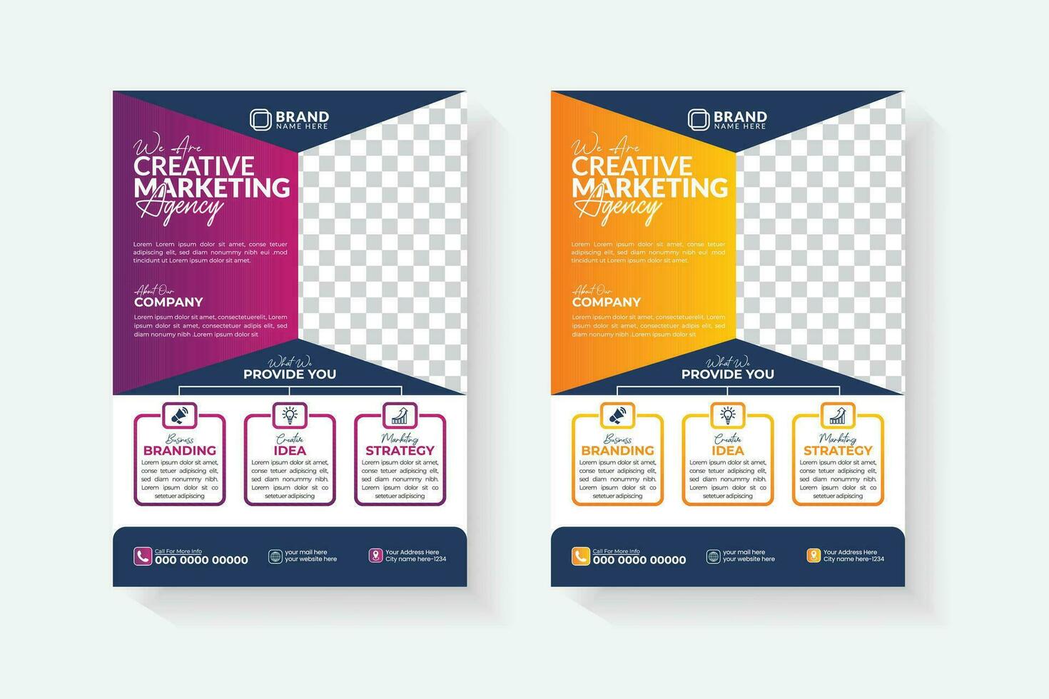 Corporate business brochure flyer design layout template in A4 size with creative and unique layout in a4 size. annual report, poster, promotion, advertise, publication, cover page. vector