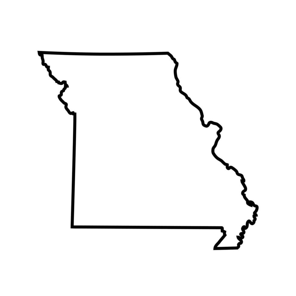 Missouri State Outline Vector