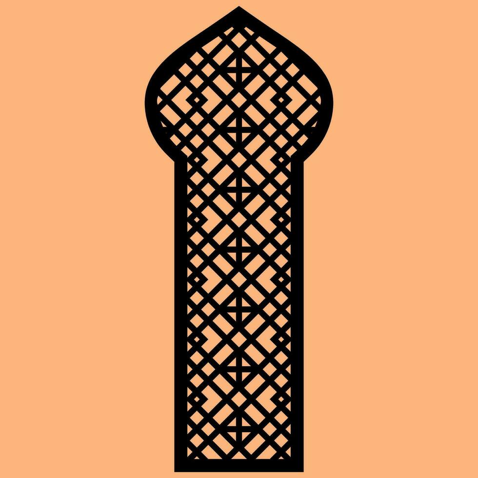 Simple Vector Pattern for Laser Cutting, Decoration, and Ornament. Metal design, wood carving, vector