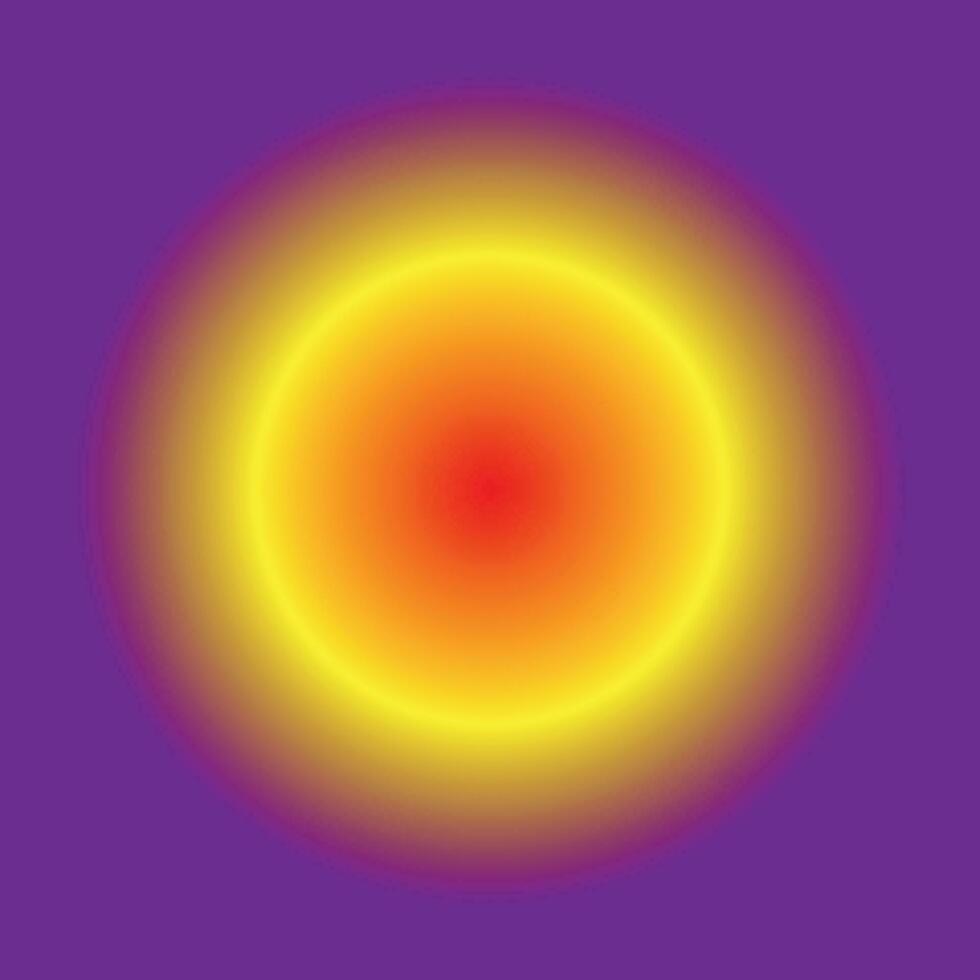 Sun with gradient, purple background vector