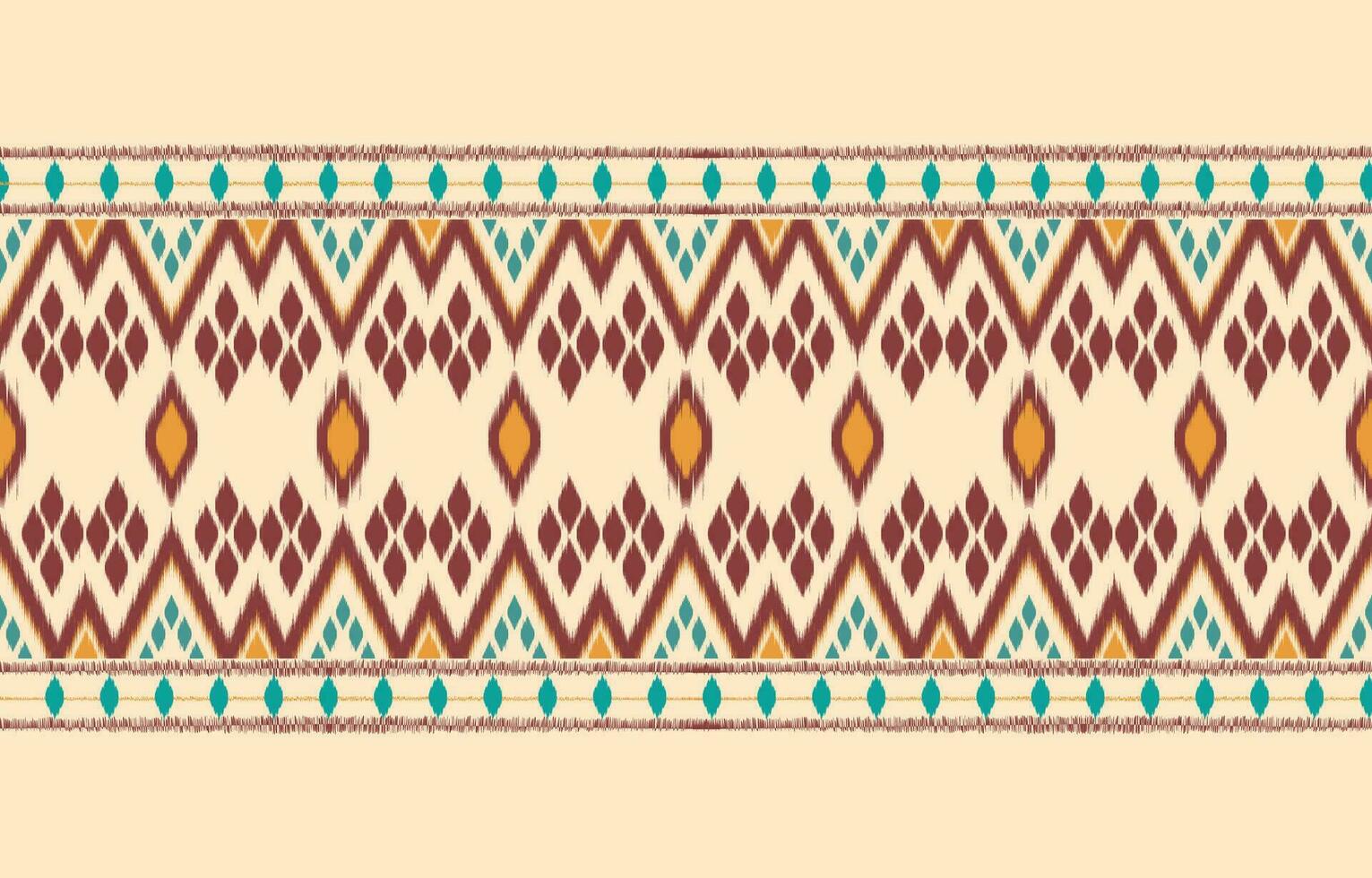 Ethnic abstract ikat art. Aztec ornament print. geometric ethnic pattern seamless  color oriental.  Design for background ,curtain, carpet, wallpaper, clothing, wrapping, Batik, vector illustration.