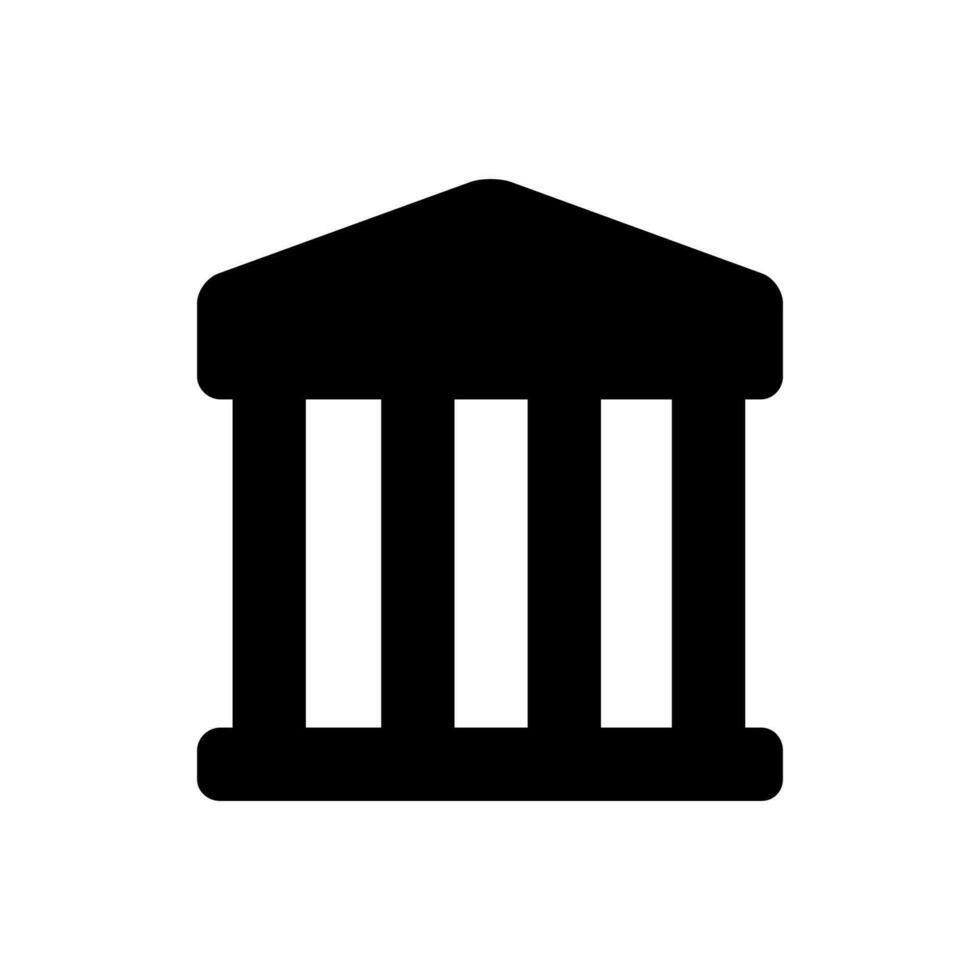 court icon simple design hammer justice illustration logo vector