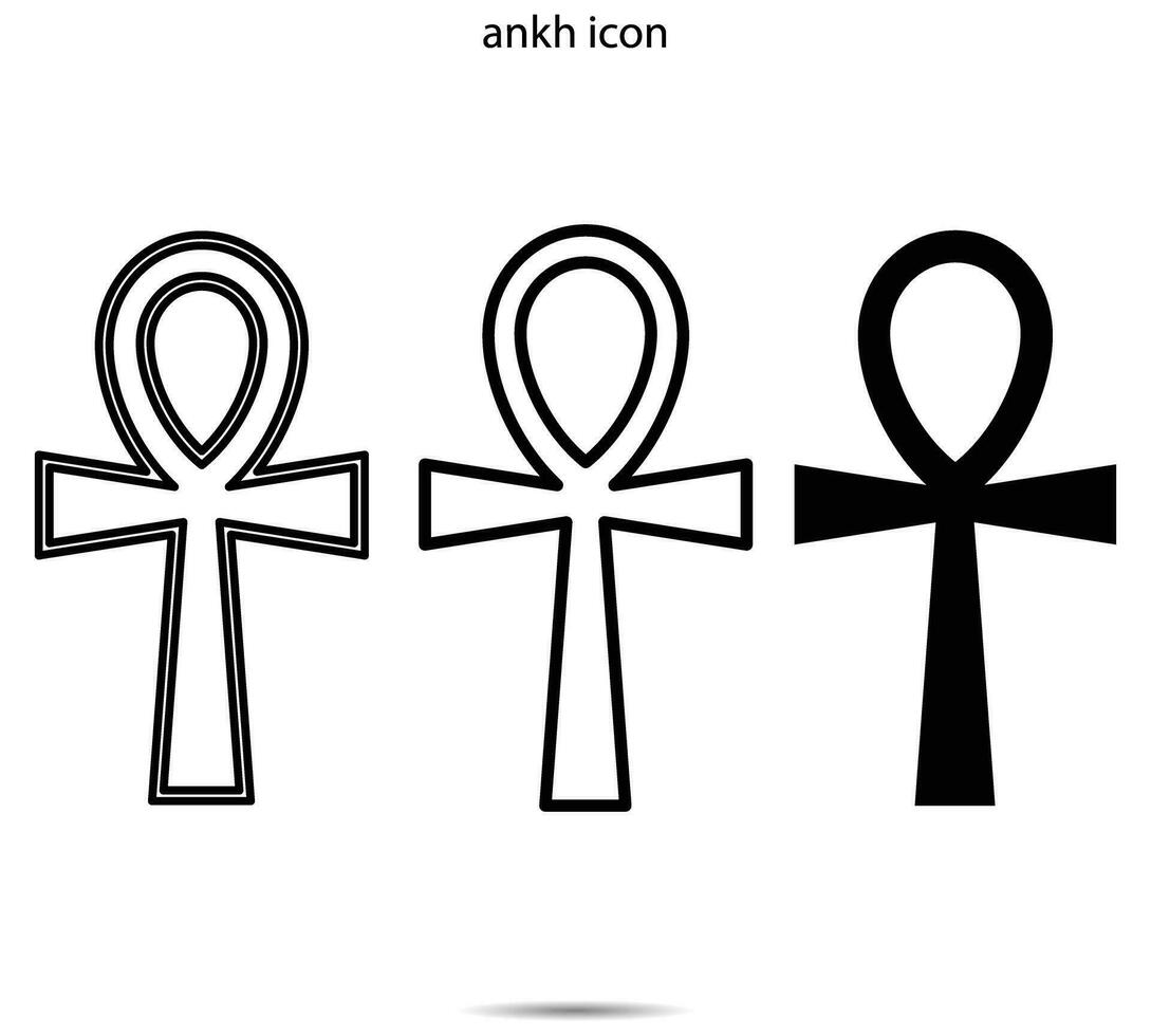 ankh icono, vector ilustración