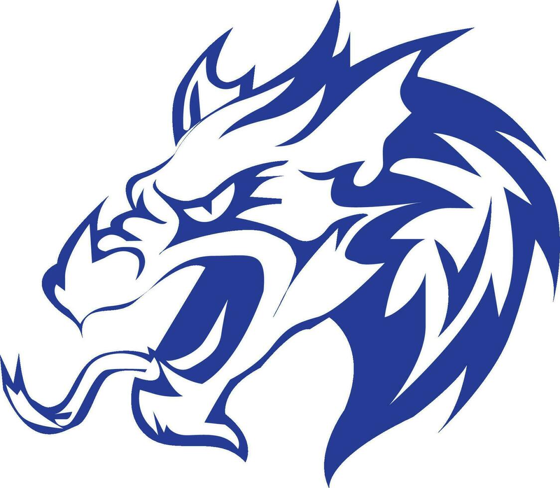 dragon head vector