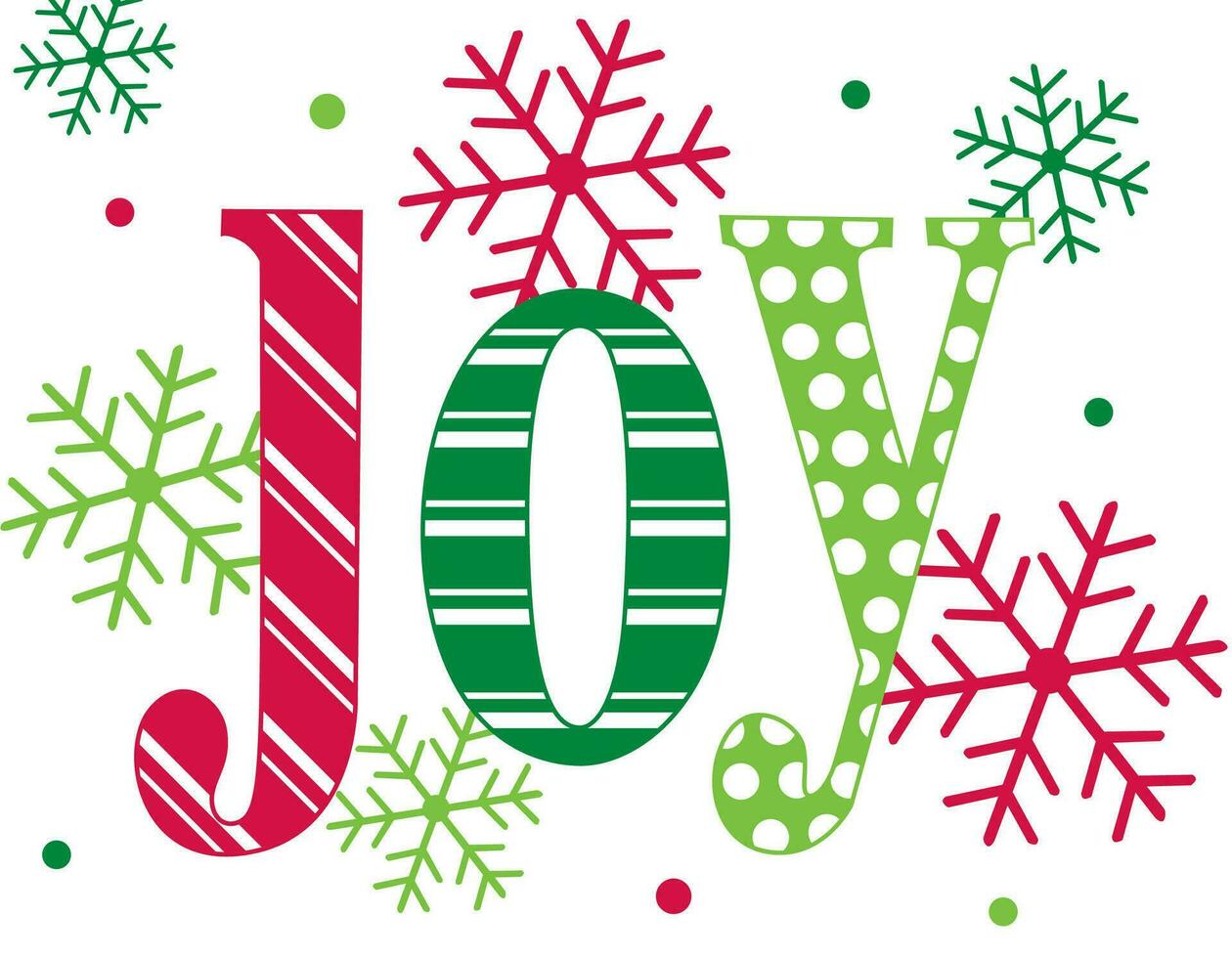Christmas Joy Banner Card On White Background vector