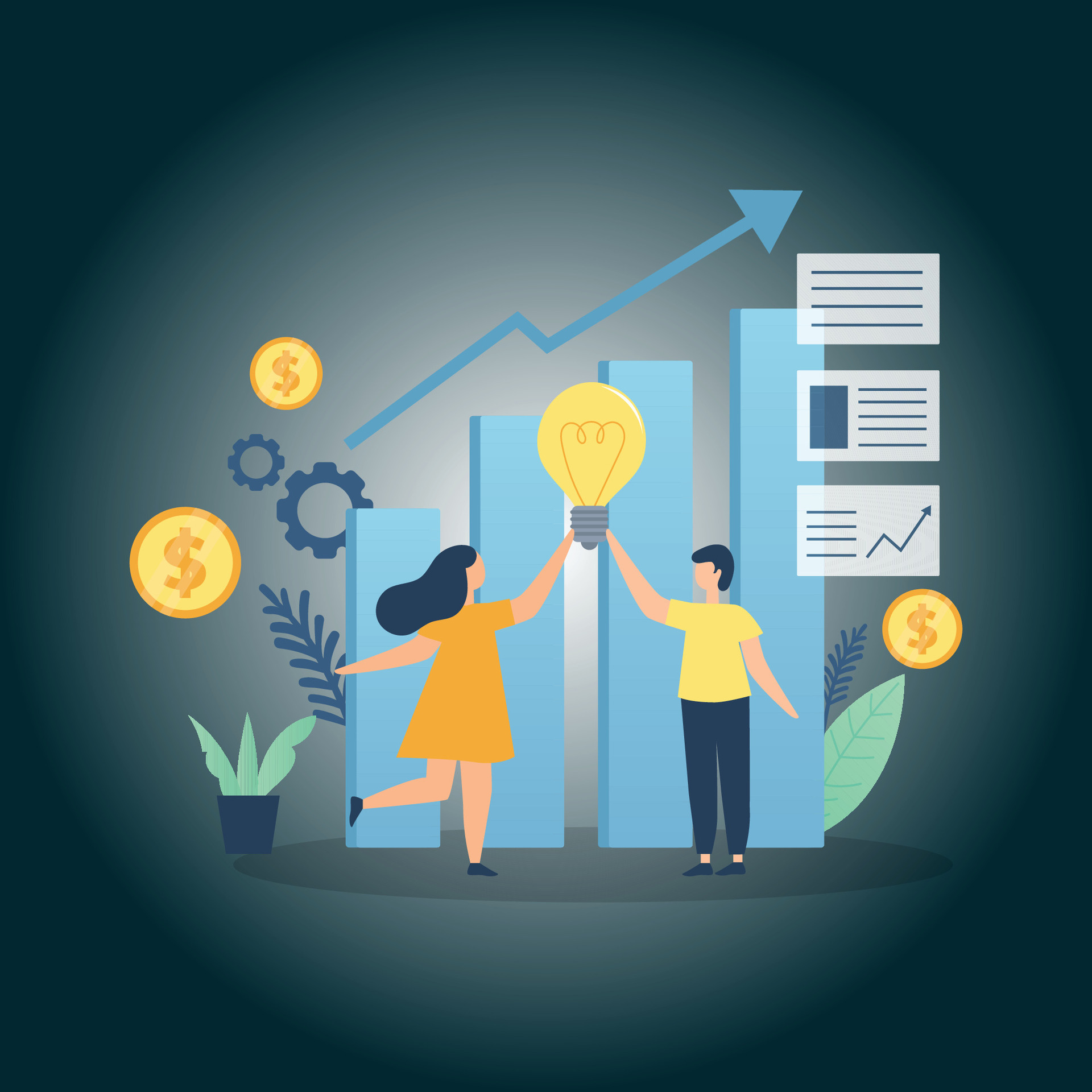Increase Sales Vector 35047640 Vector Art at Vecteezy