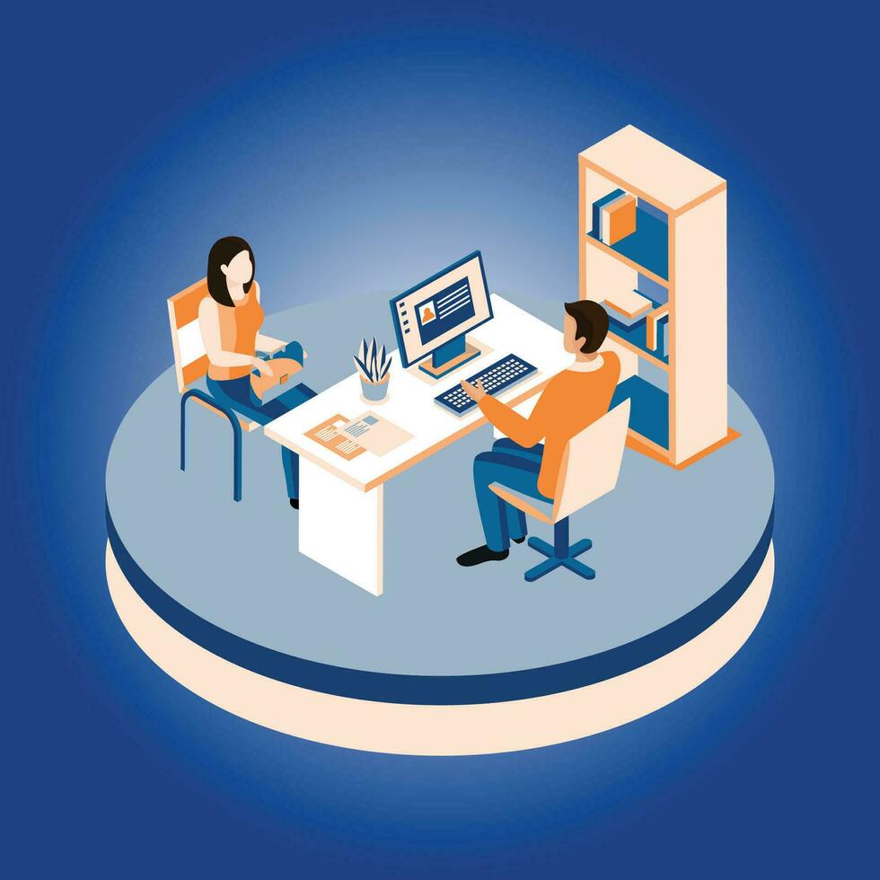 Developer Interview Vector